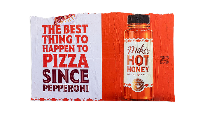 Mike’s Hot Honey Wheatpaste campaign in New York City